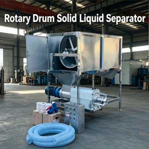 Rotary Drum Solid Liquid Separator Ideal for Livestock Manure Treatment